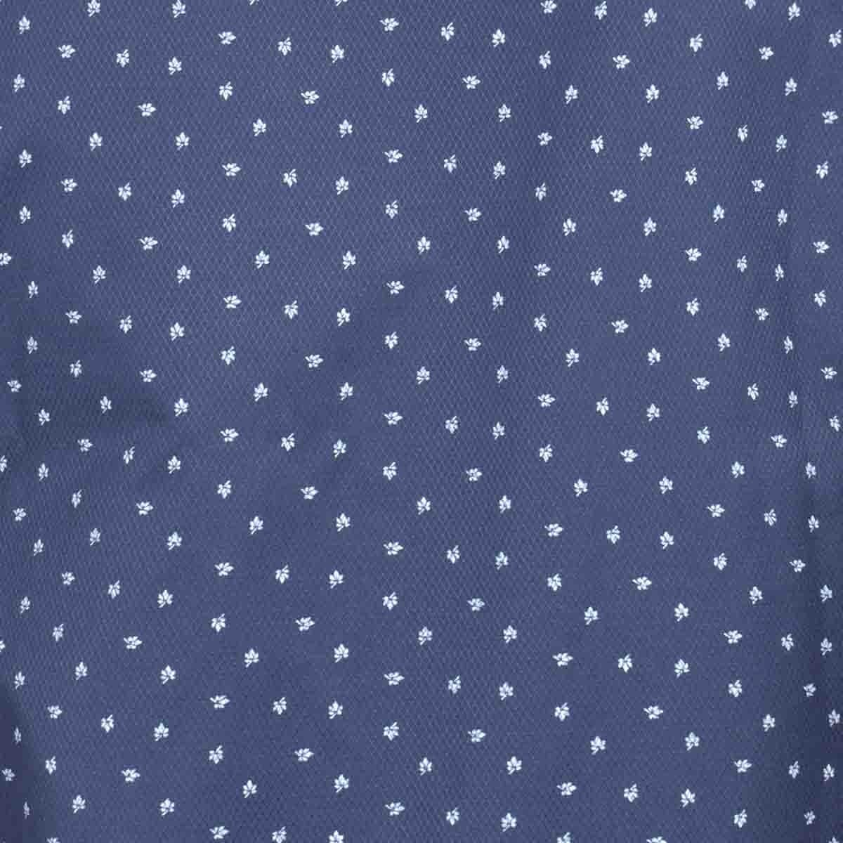Camisa Casual Azul Manga Larga Regular Carlo Corinto