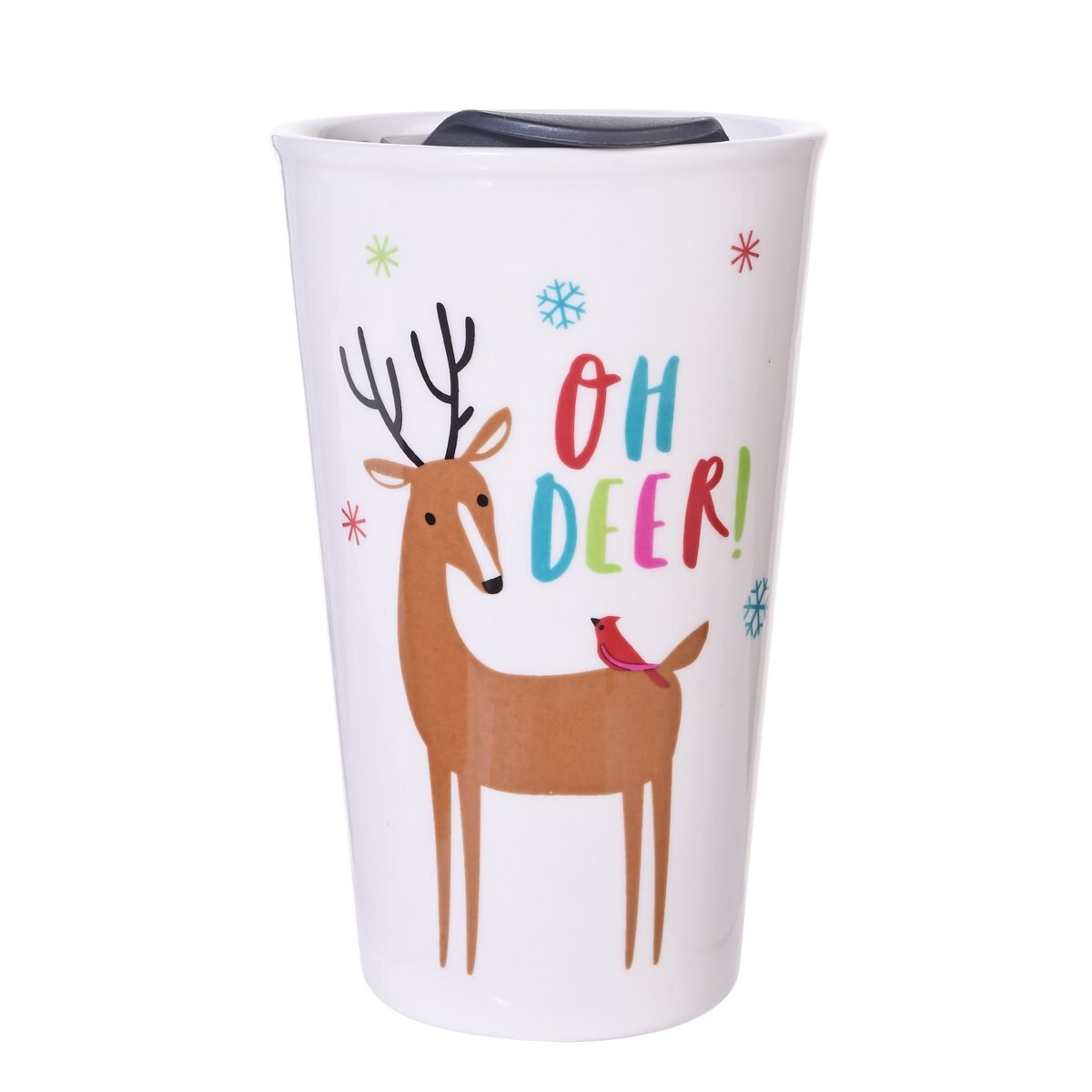 Taza con Tapa Navideño Noritex