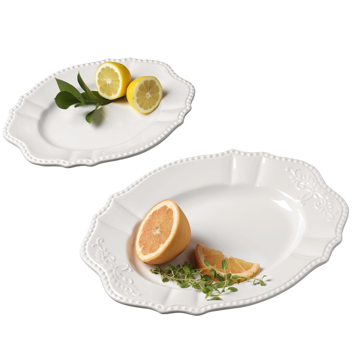 Platones Ovalados de Servicio Tabletops Gallery