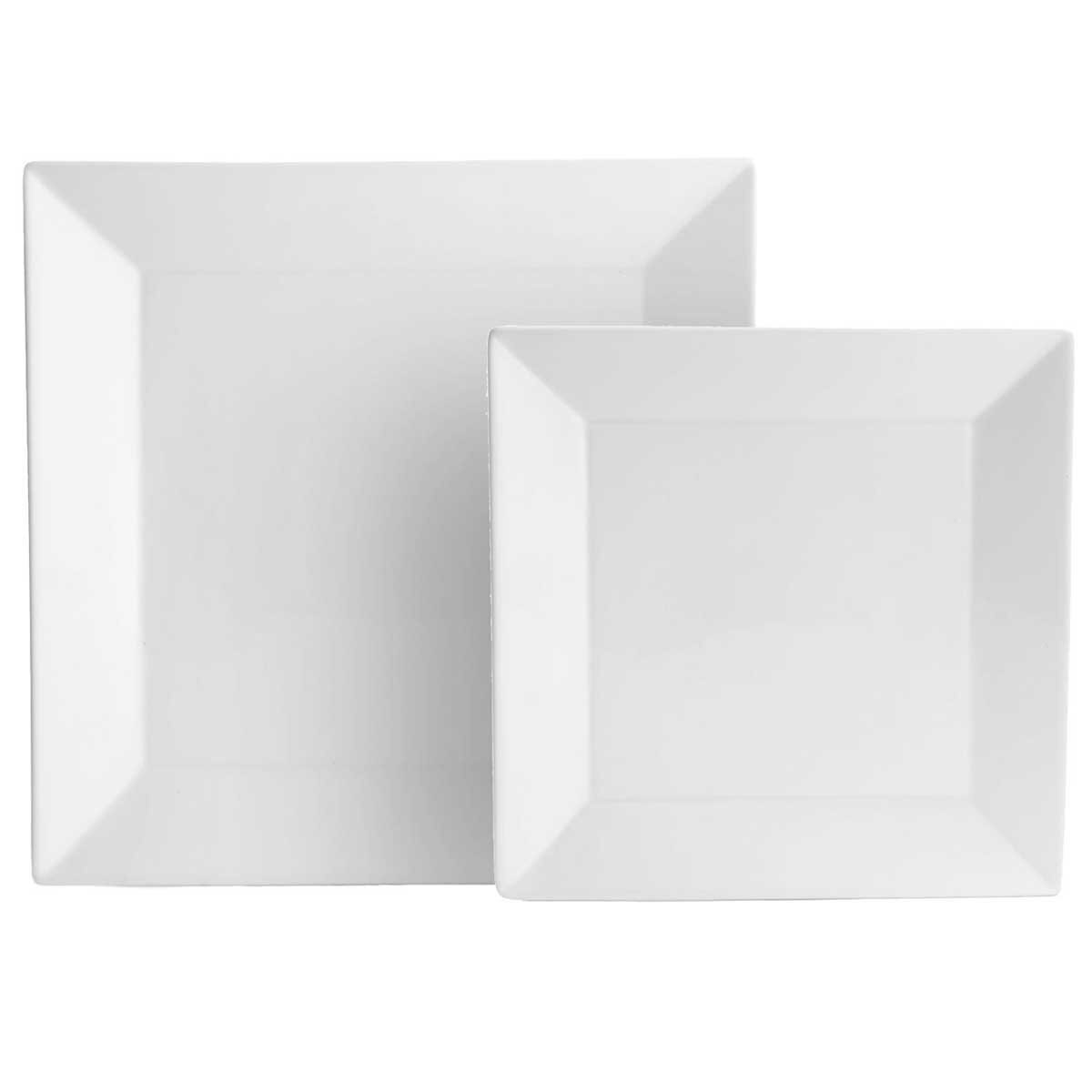 Plato para Ensalada Square Luminous White Pier 1 Imports