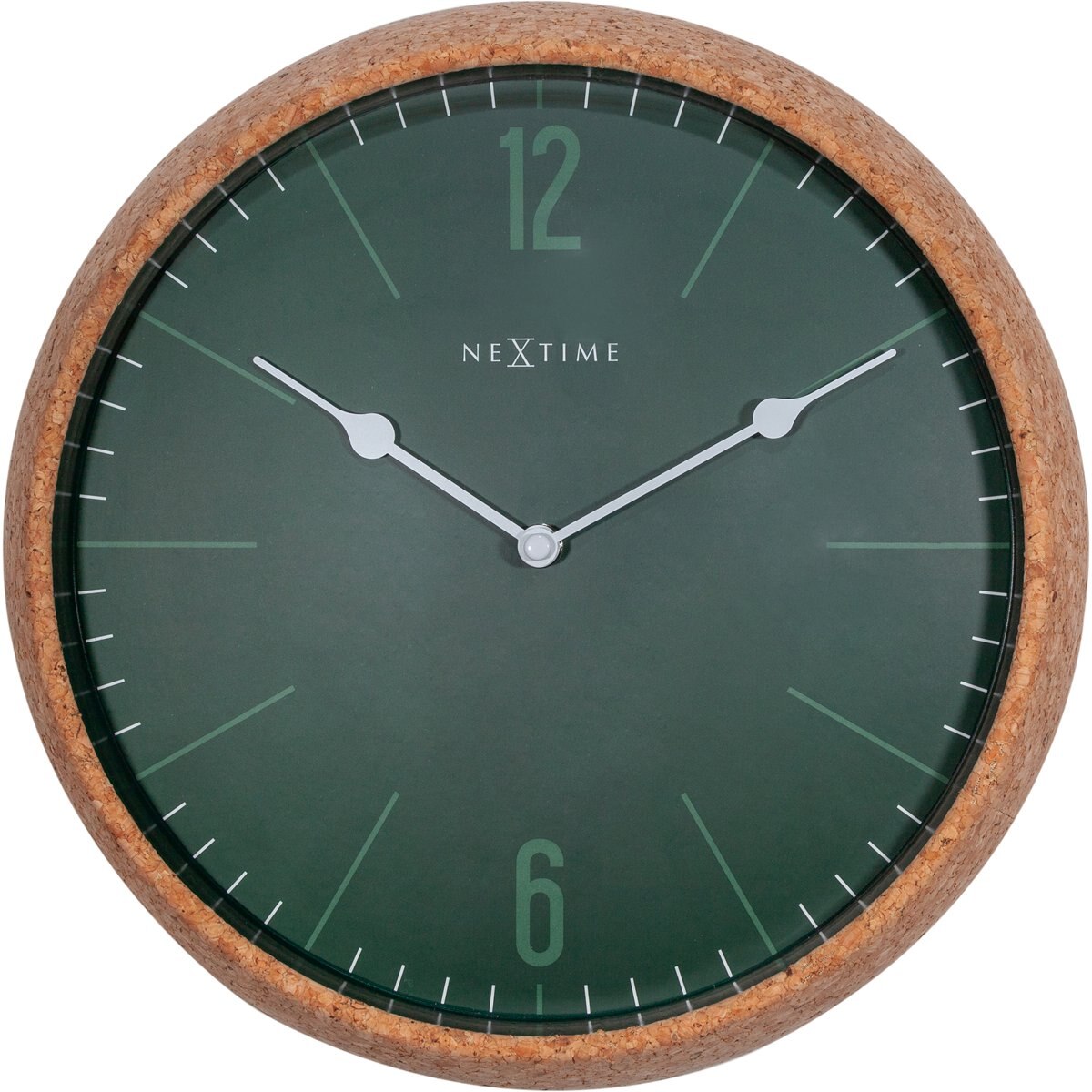Reloj de Pared 30 Cm Corcho Verde Nextime