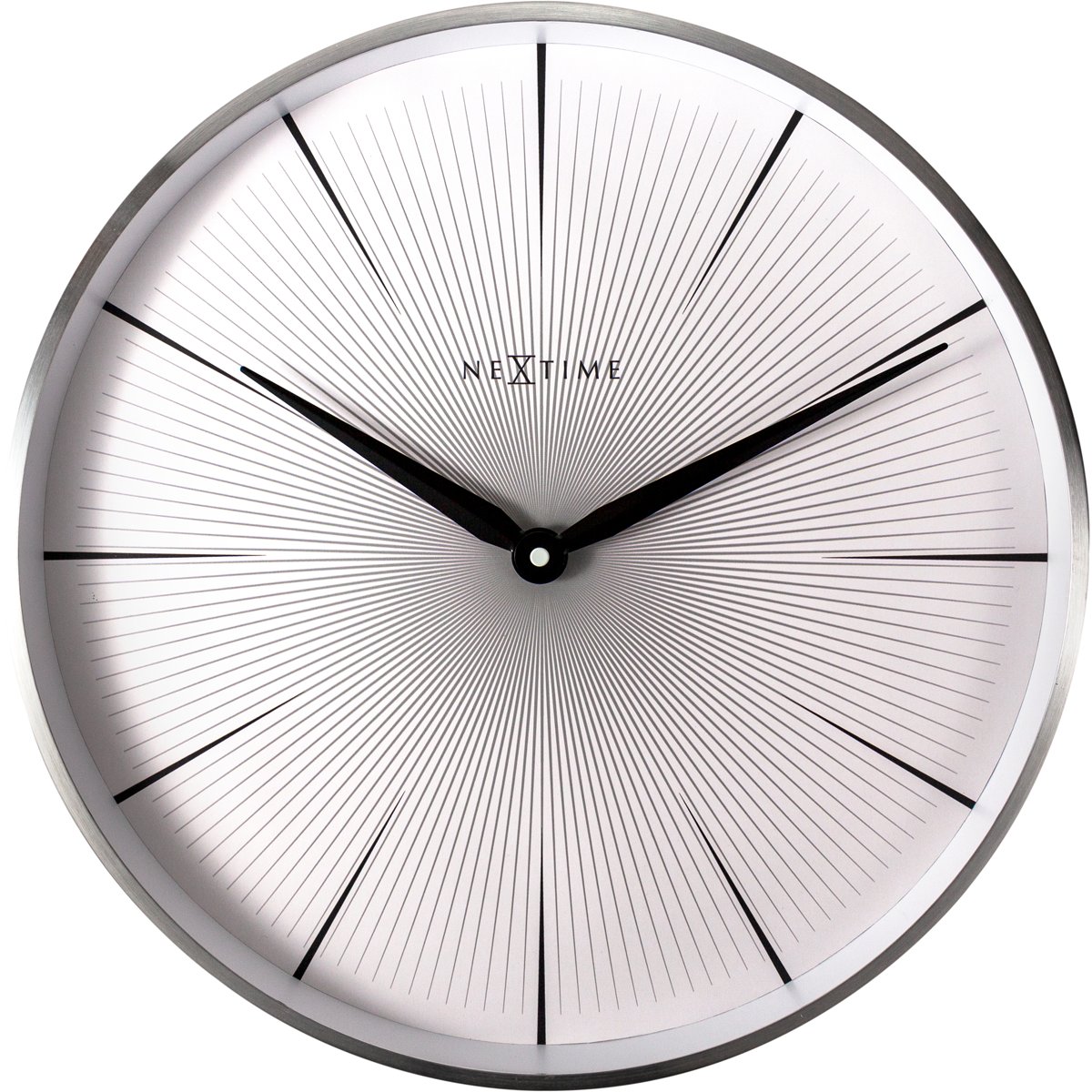 Reloj de Pared 40 Cm Metal Blanco 2 Segundos Nextime