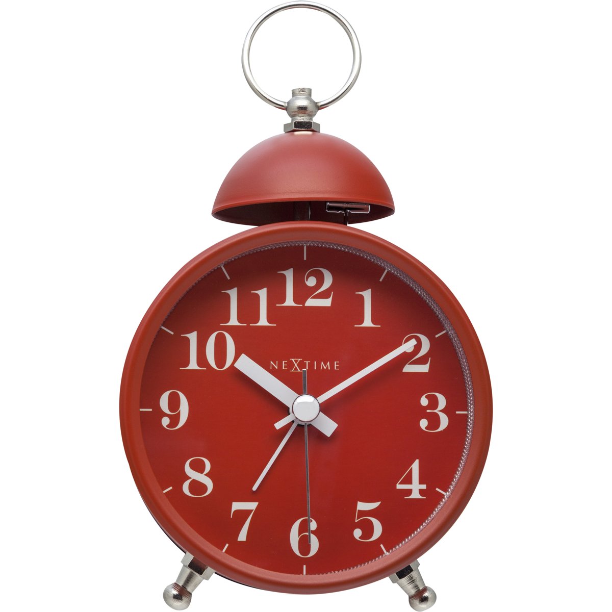 Reloj con Alarma Rojo Metal 16 X 9.2 X 5.4 Cm Nextime