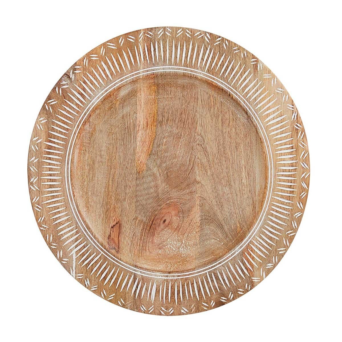 Plato Base Carved Wood Pier 1 Imports