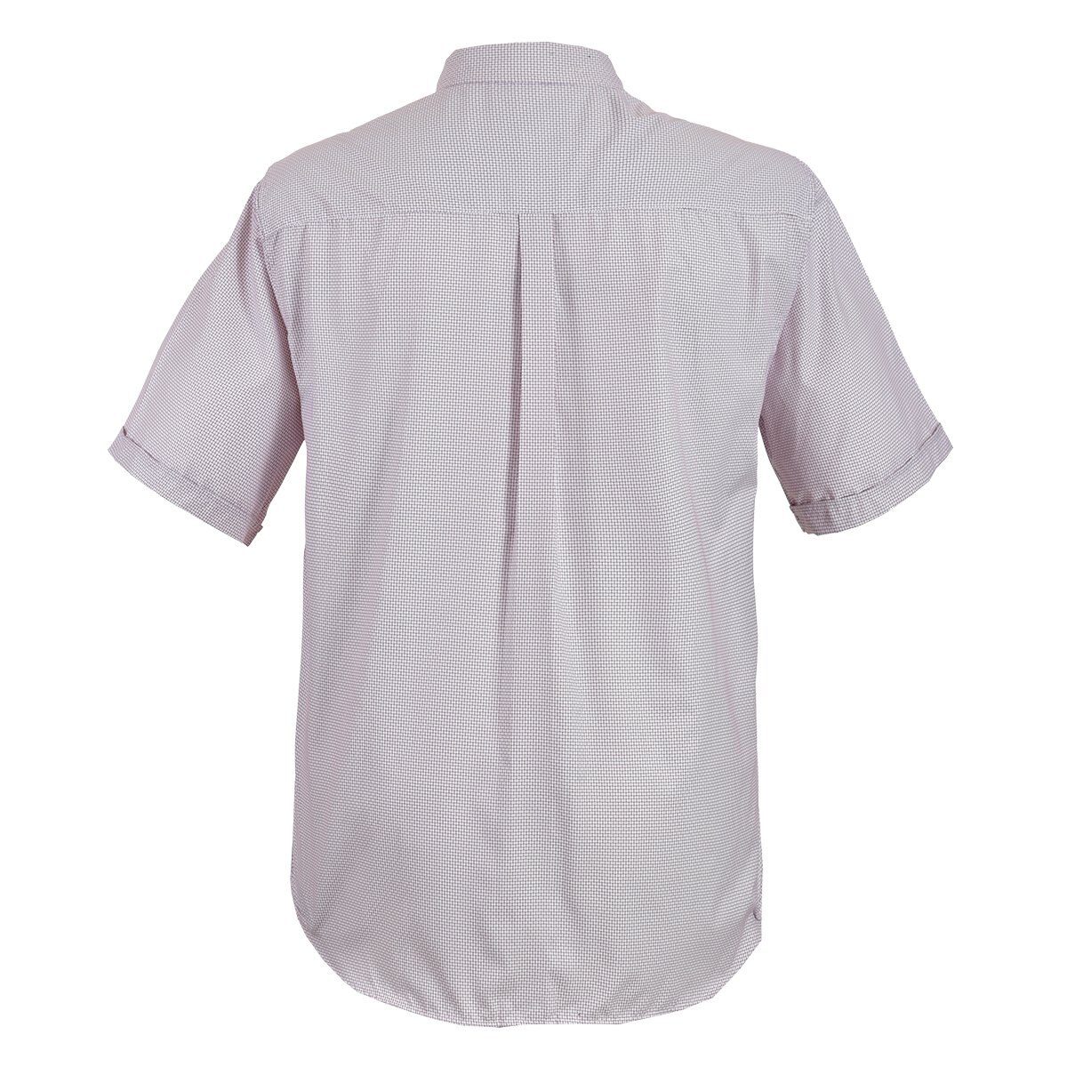 Camisa Manga Corta Cuadro Vino Polo Club