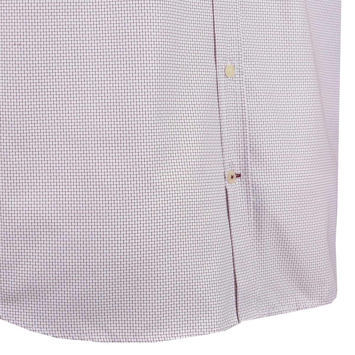 Camisa Manga Corta Cuadro Vino Polo Club
