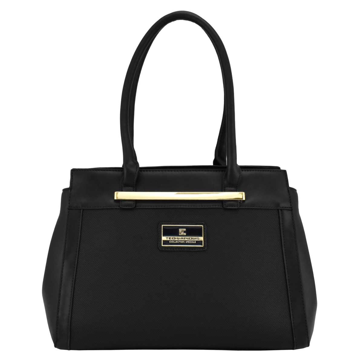 Bolsa Satchel Negro Ted Lapidus