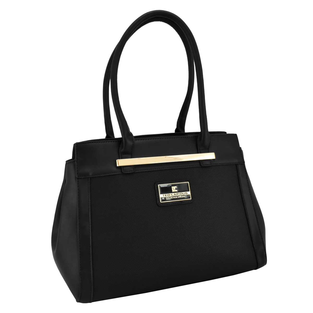 Bolsa Satchel Negro Ted Lapidus