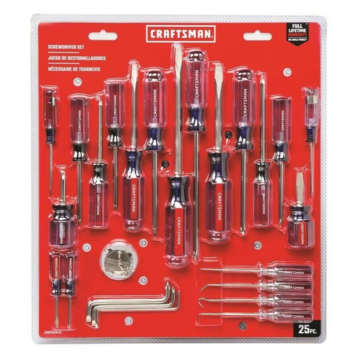 Juego de Destornilladores Mango de Acetato (25 Pzs) Craftsman