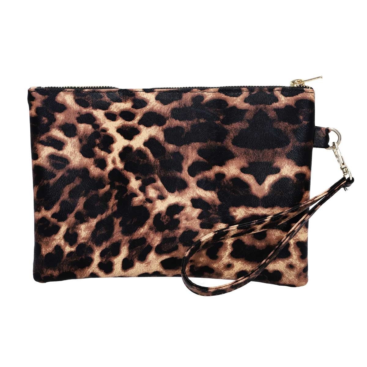 Cosmetiquera con Estampado de Leopardo Ferruzi