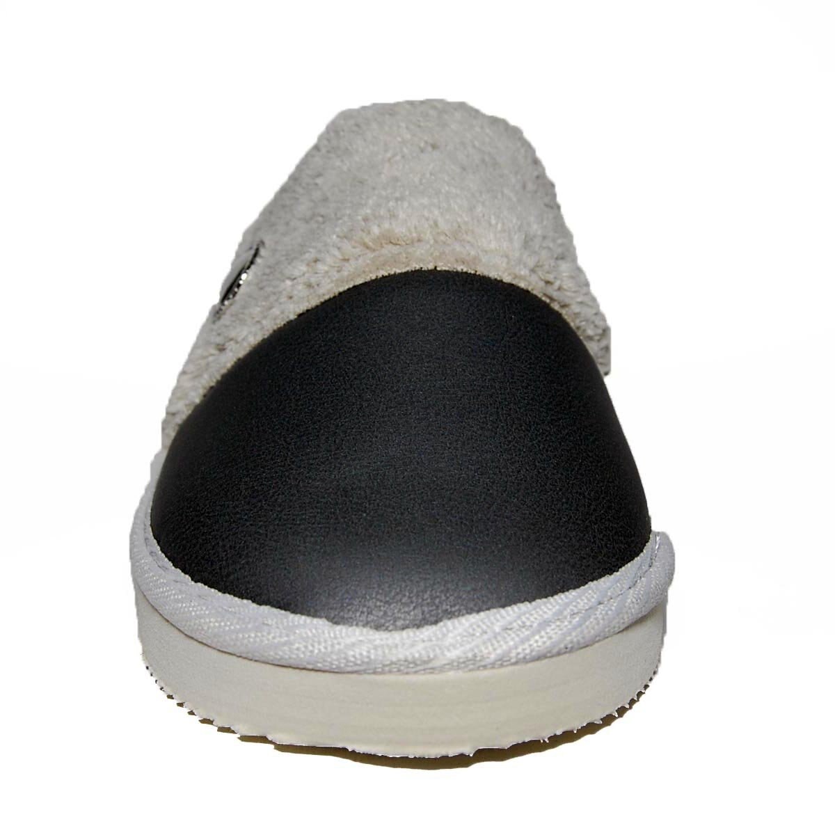 Pantufla Destalonada con Broche Forro Peluche Cabrales