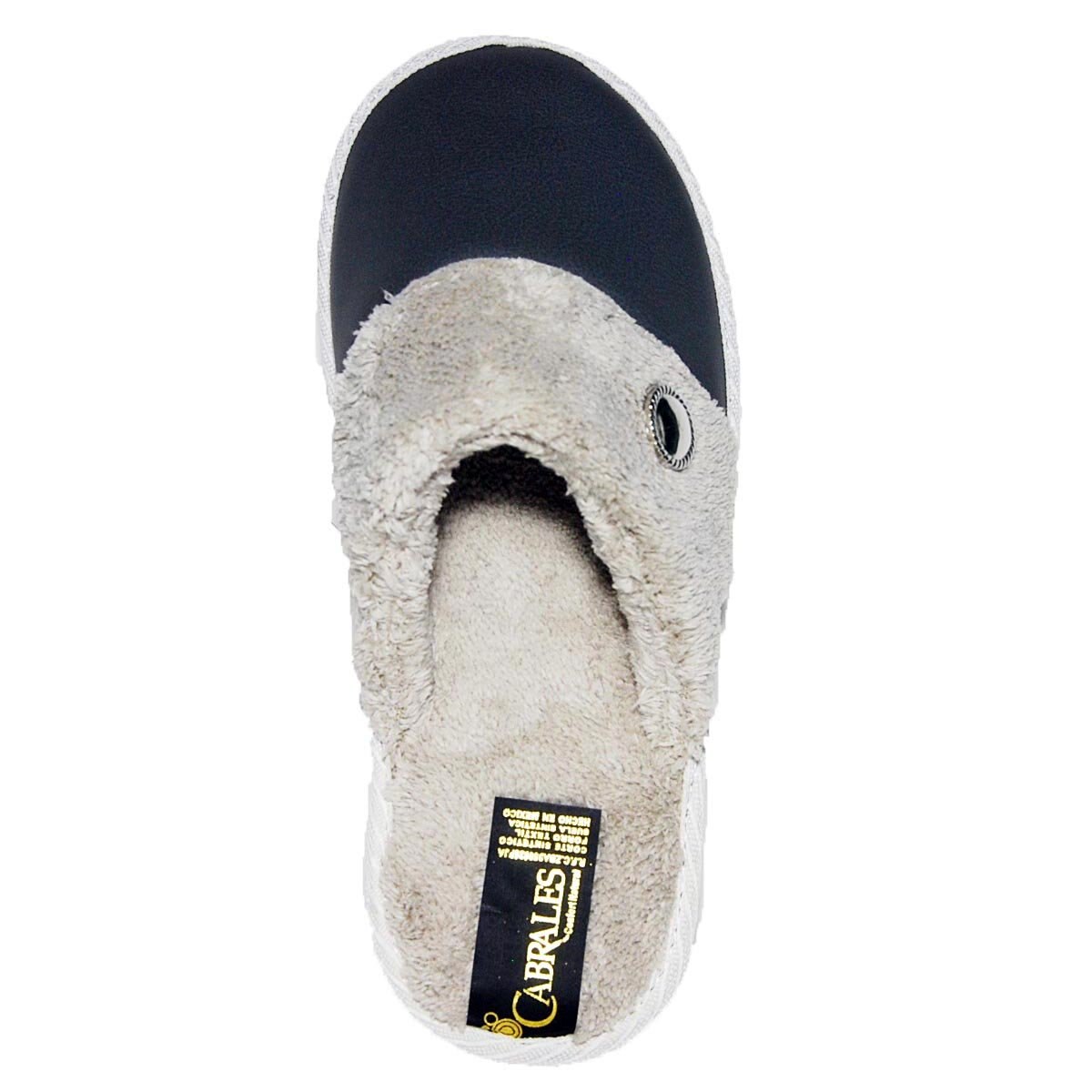 Pantufla Destalonada con Broche Forro Peluche Cabrales
