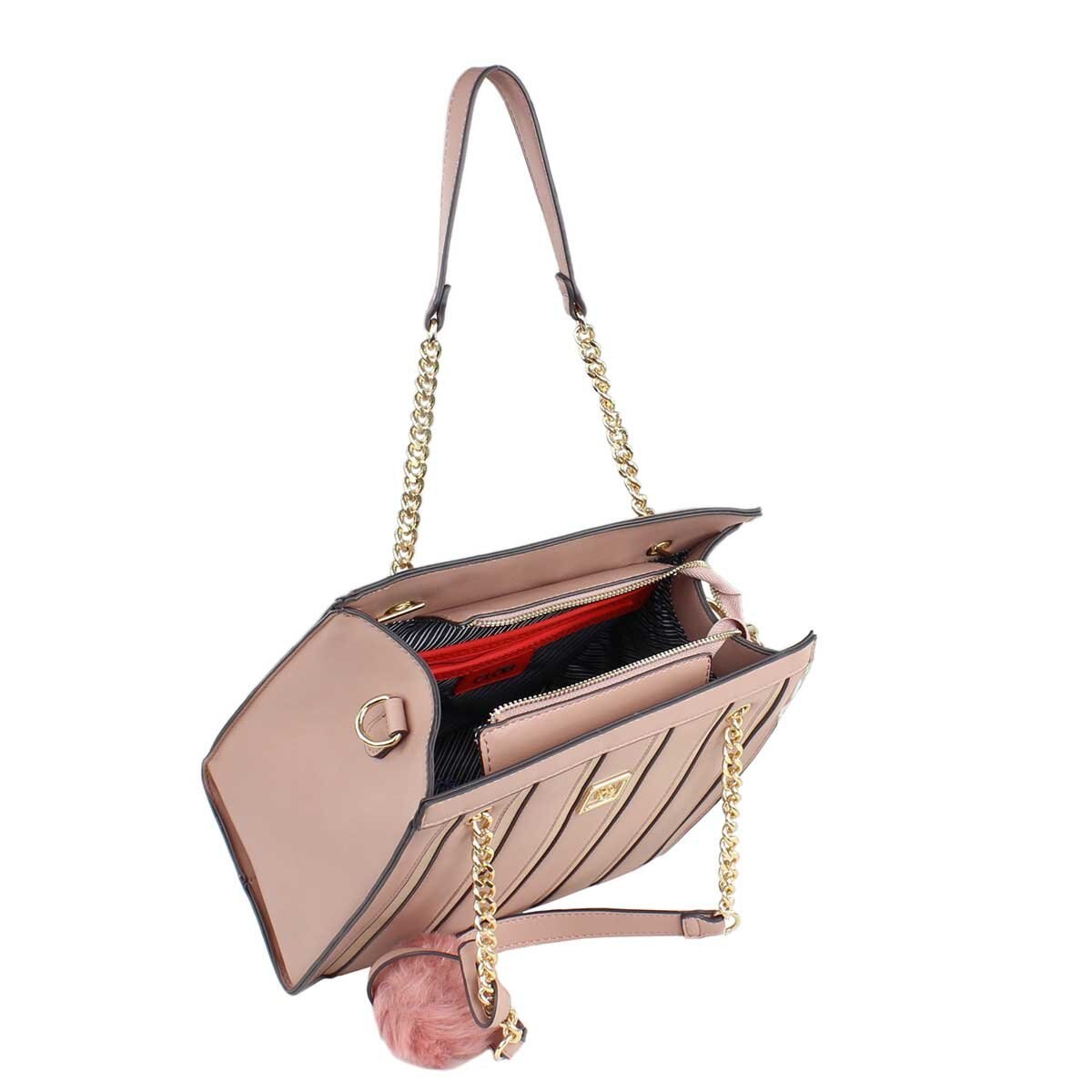 Bolso Satchel Rosa Cloe