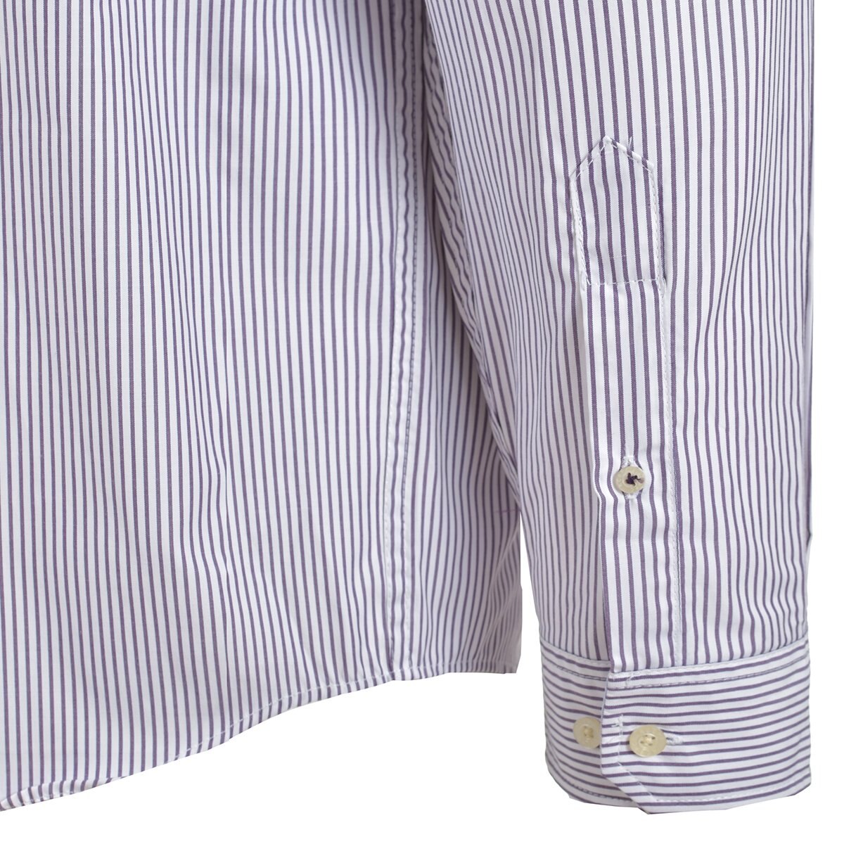 Camisa Manga Larga Raya Lila Polo Club