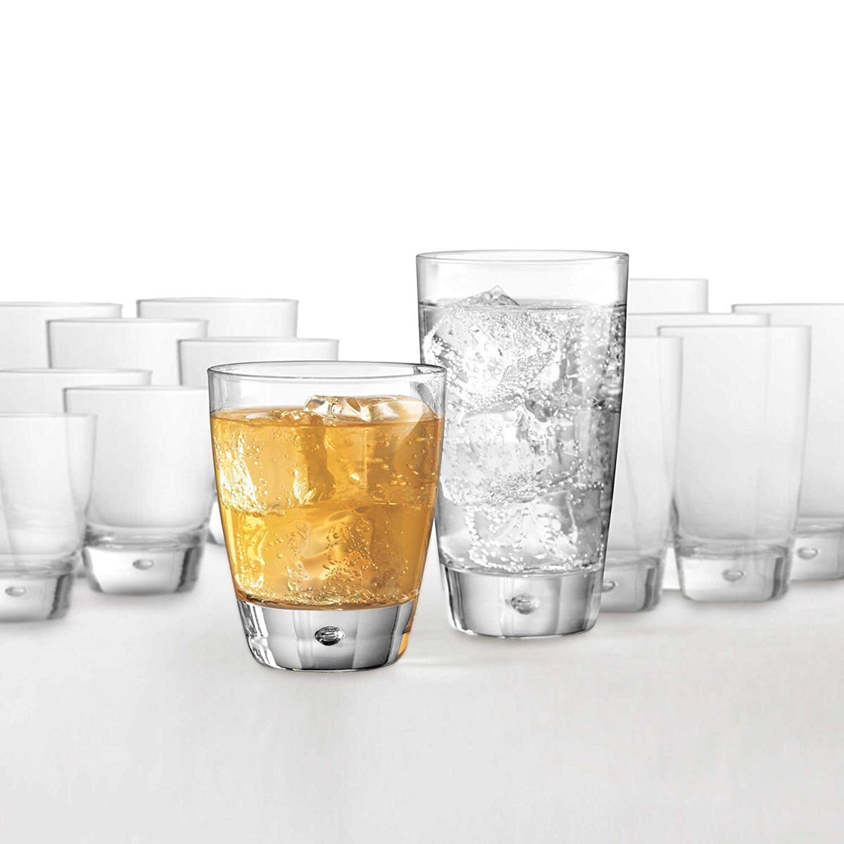 Juego de 12 Vasos Pulsar 6 Cooler + 6 Old Fashion Bormio Di Rocco