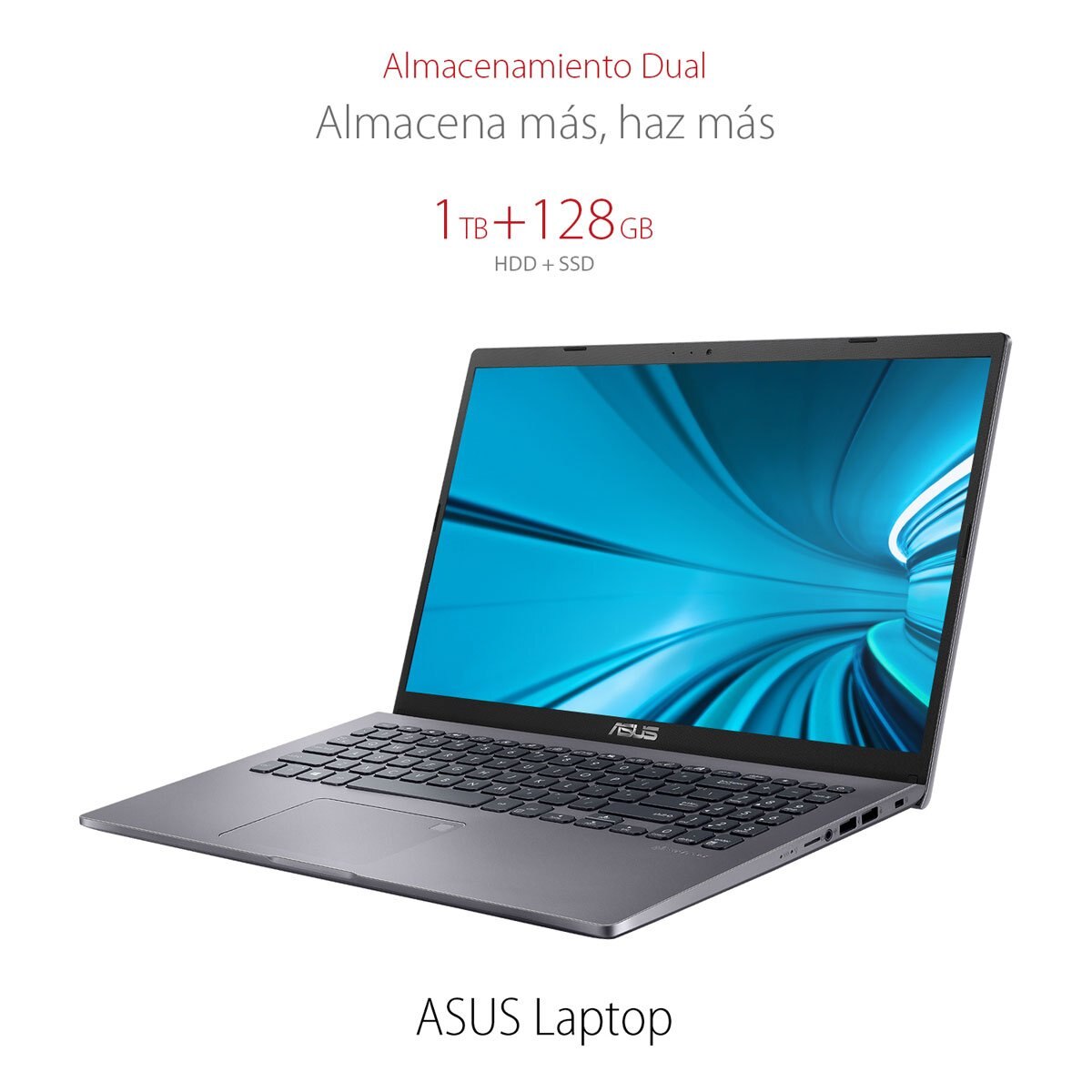 Laptop 15.6" Asus X509Ua-Br153T Plata+ Mochila y Mouse