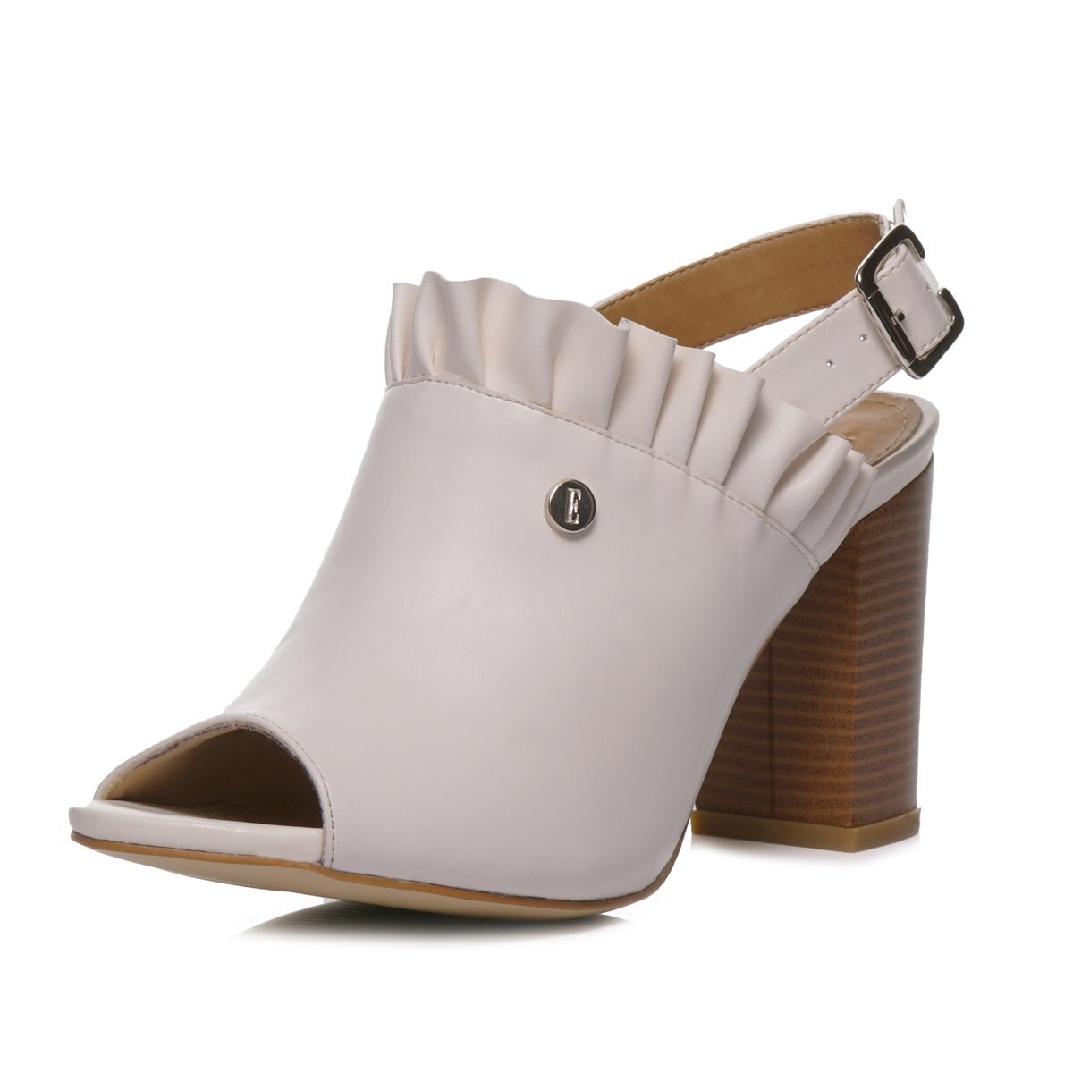 Shootie Color Hueso con Olanes Elle