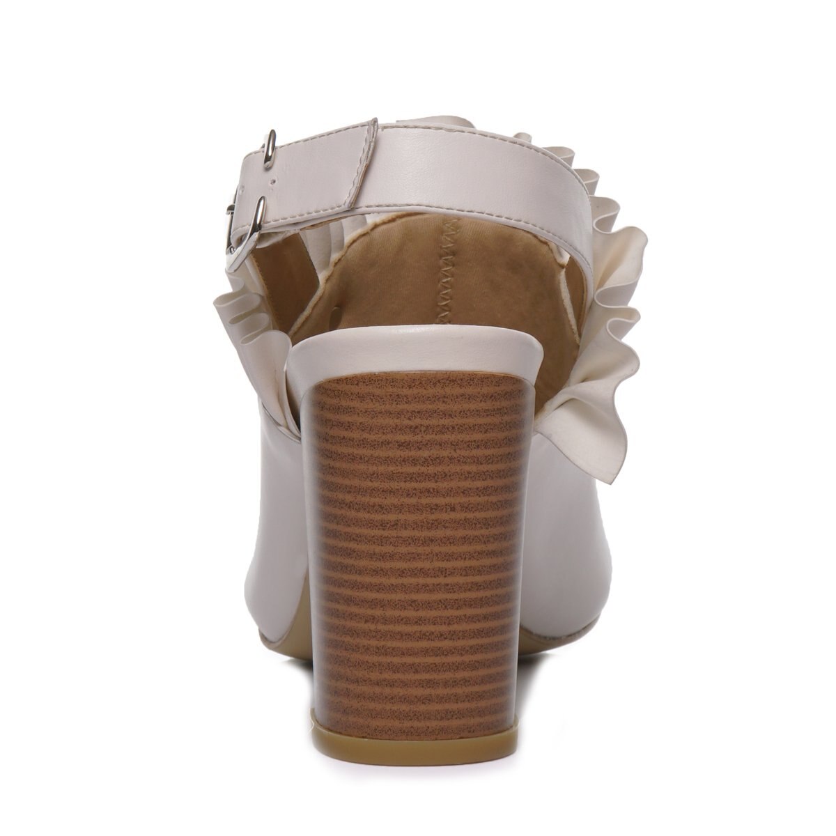 Shootie Color Hueso con Olanes Elle