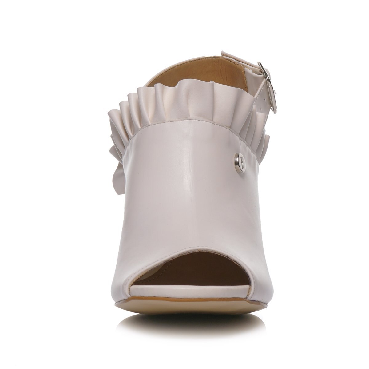 Shootie Color Hueso con Olanes Elle