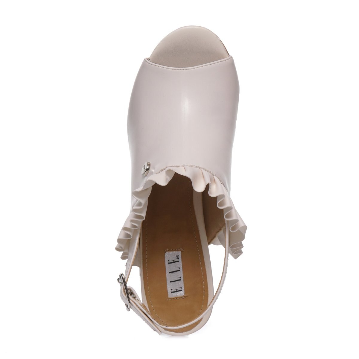Shootie Color Hueso con Olanes Elle