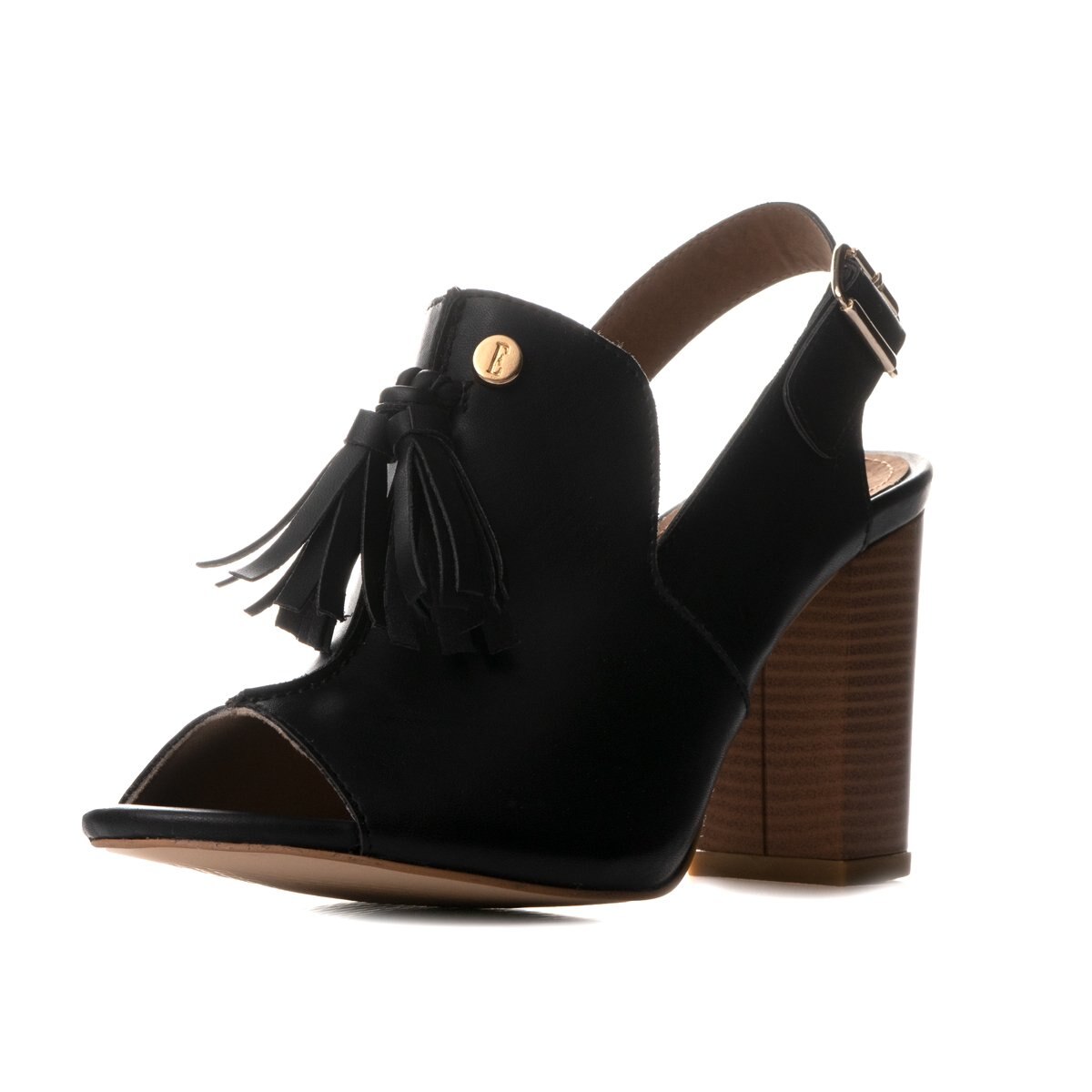 Shootie Negro con Borla al Frente Elle
