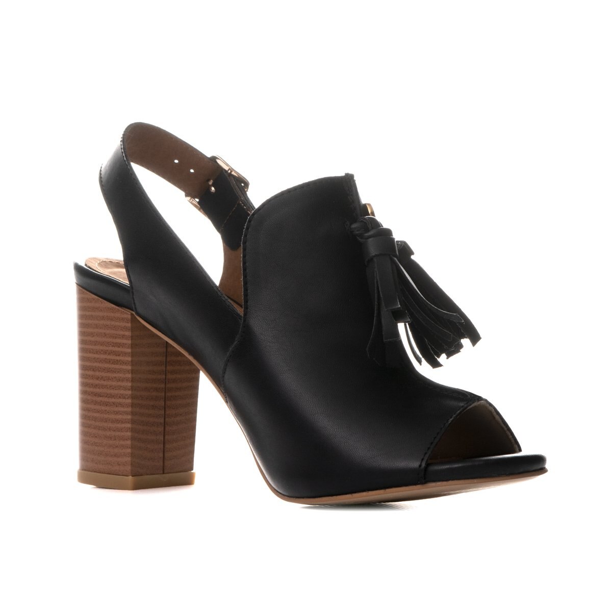 Shootie Negro con Borla al Frente Elle