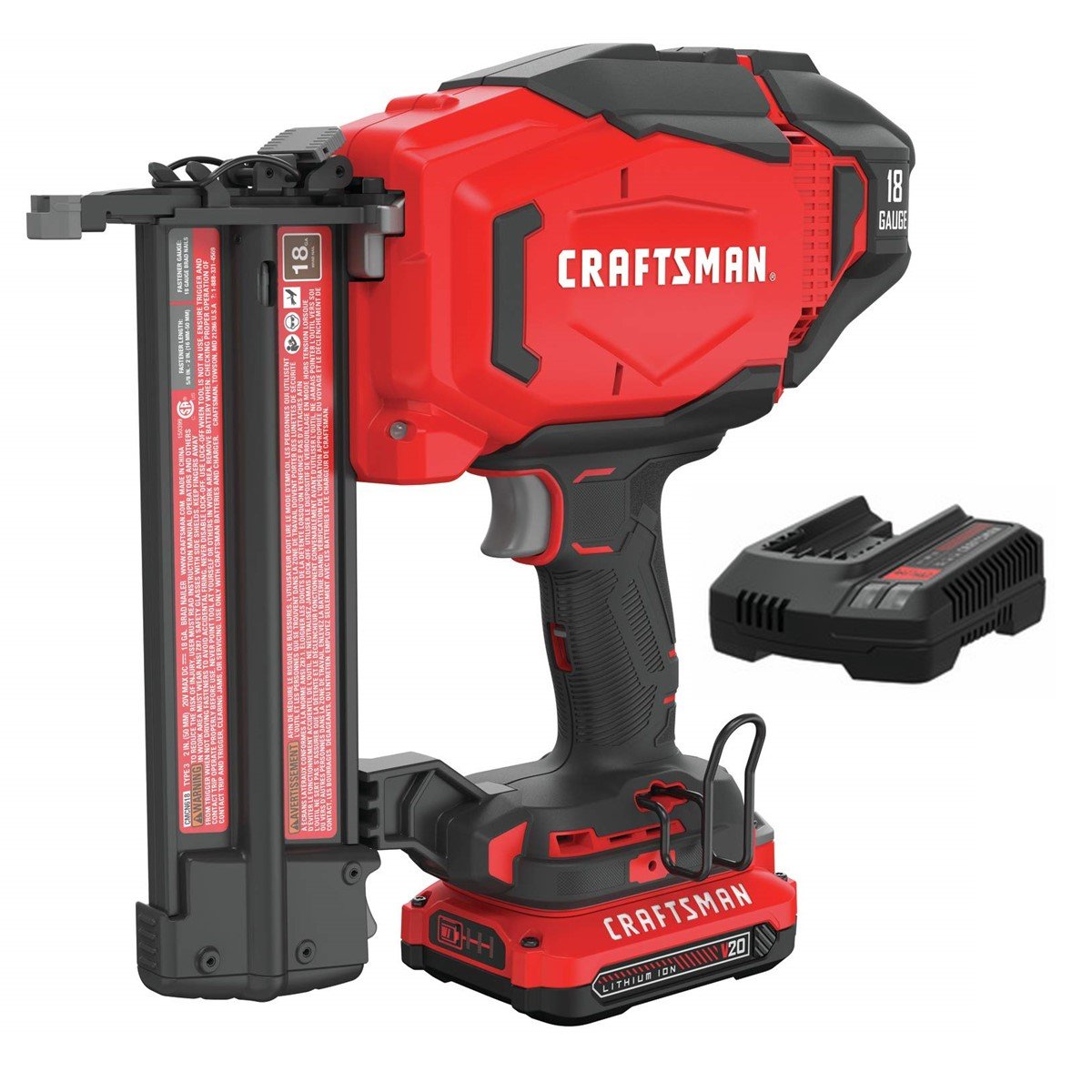 Clavadora Inalámbrica Clavillo Calibre 18 Craftsman
