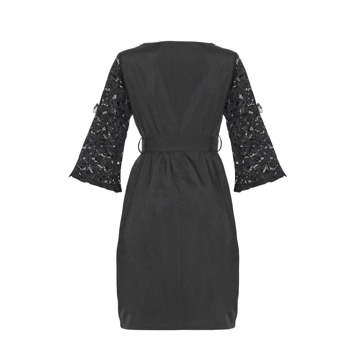 Vestido Manga Kimono Amarre en Cintura Nine To Go