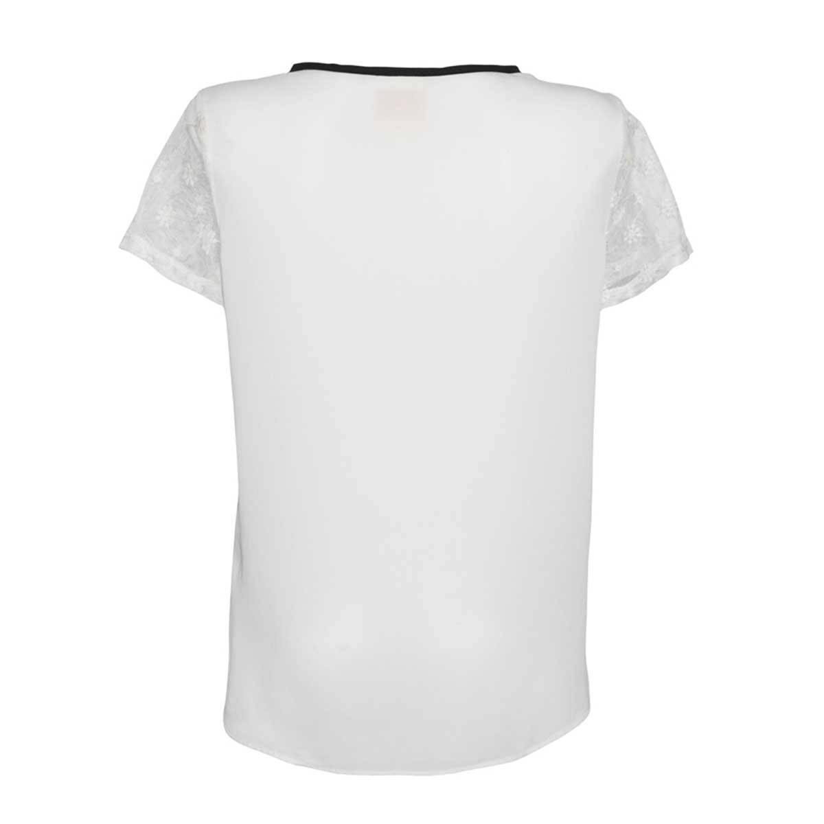Blusa para Dama con Cinta en Contraste Nine To Go