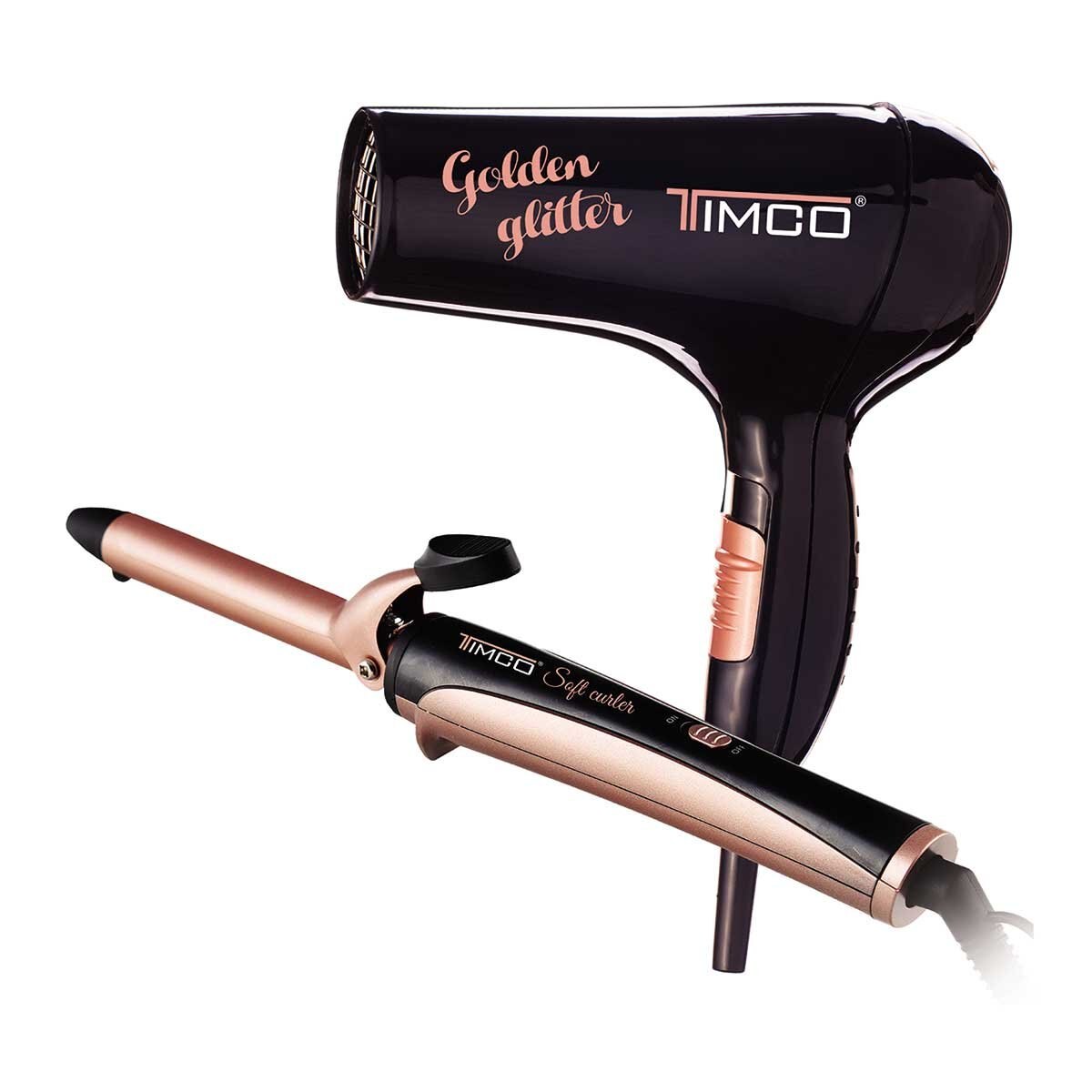 Kit Secadora + Tenaza Rizadora. Com-9 Timco