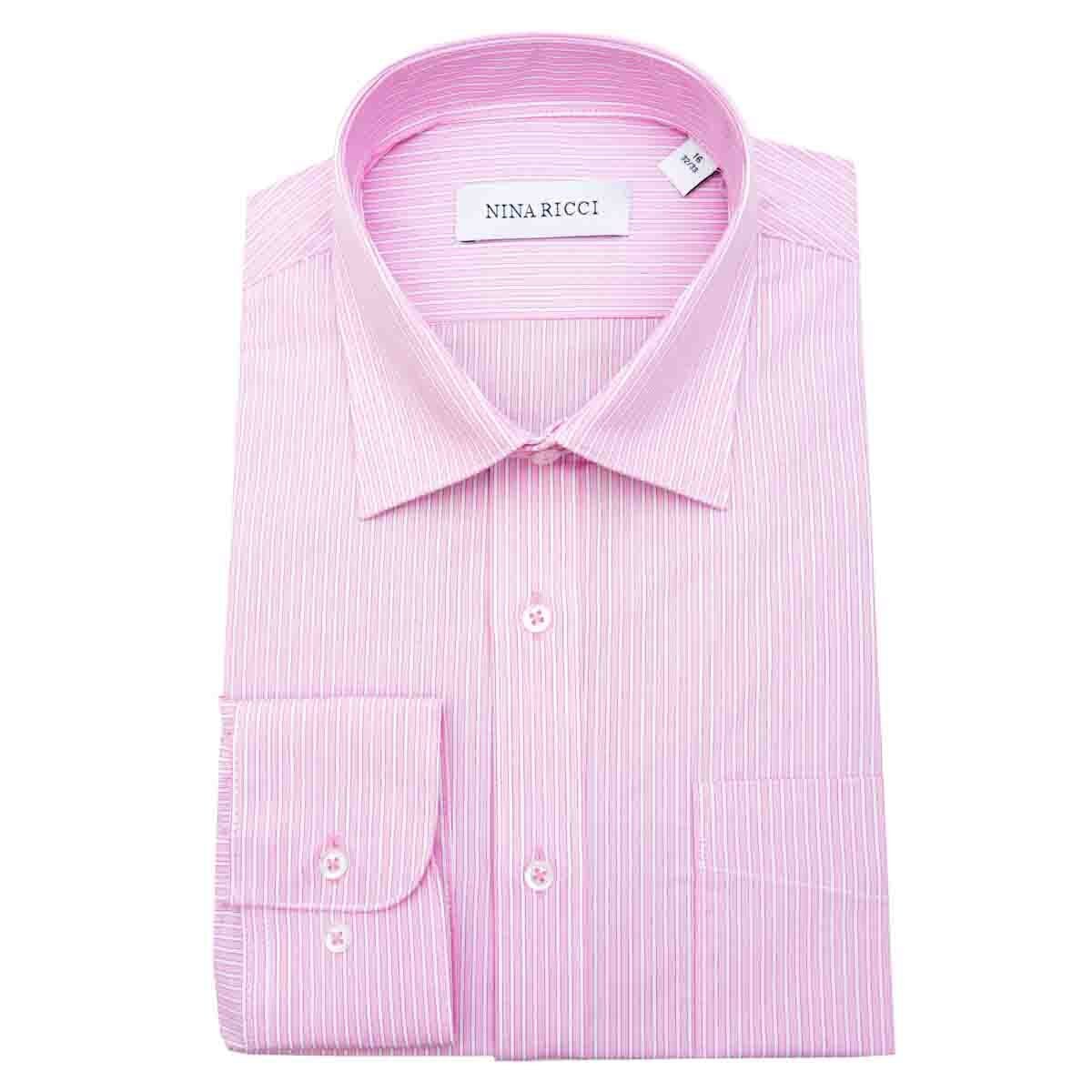Camisa de Vestir Regular Rosa Combinado Nina Ricci