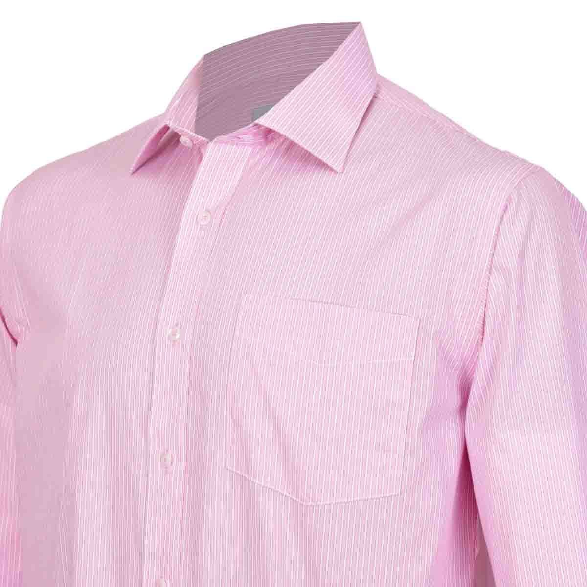 Camisa de Vestir Regular Rosa Combinado Nina Ricci