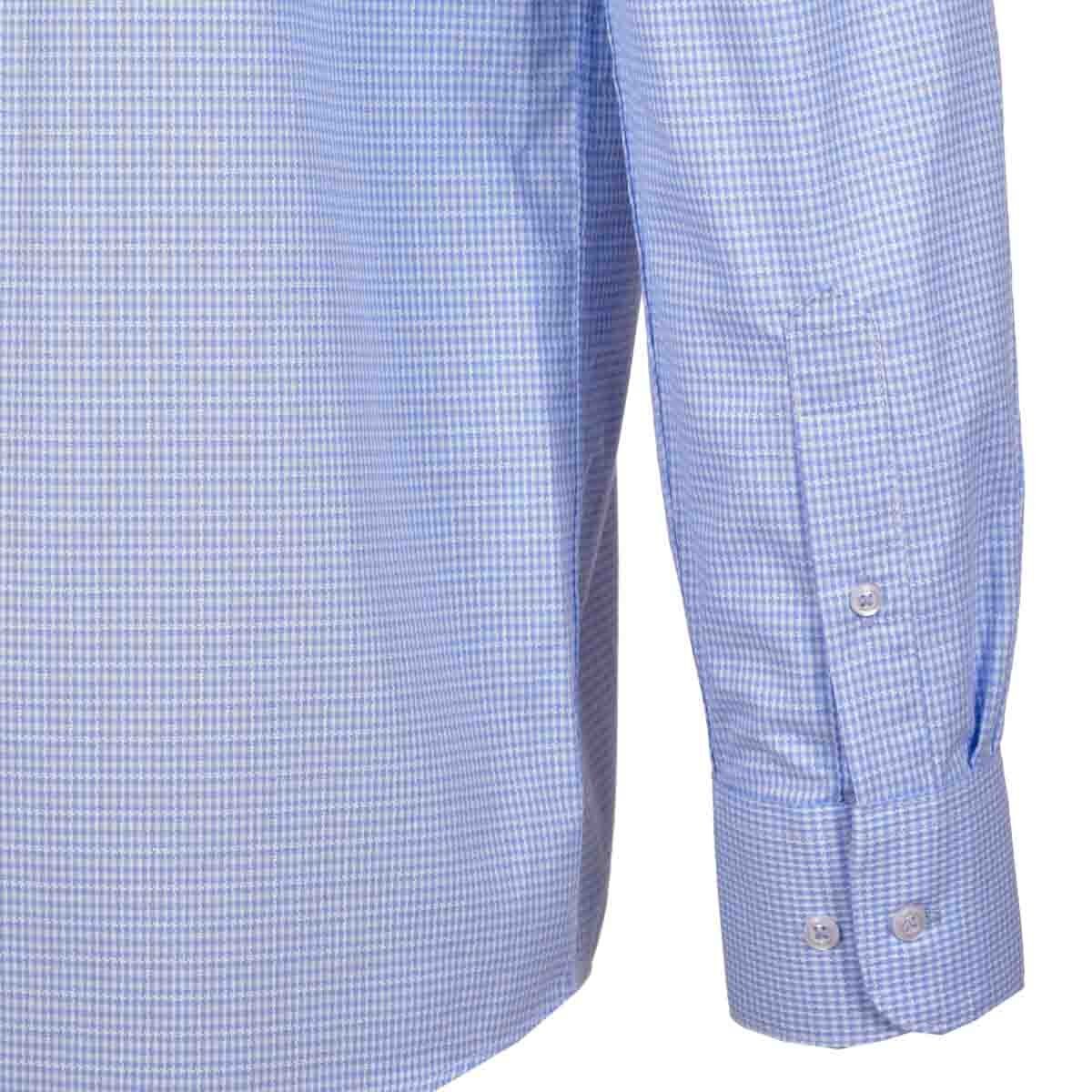 Camisa de Vestir Regular Azul Combinado Nina Ricci