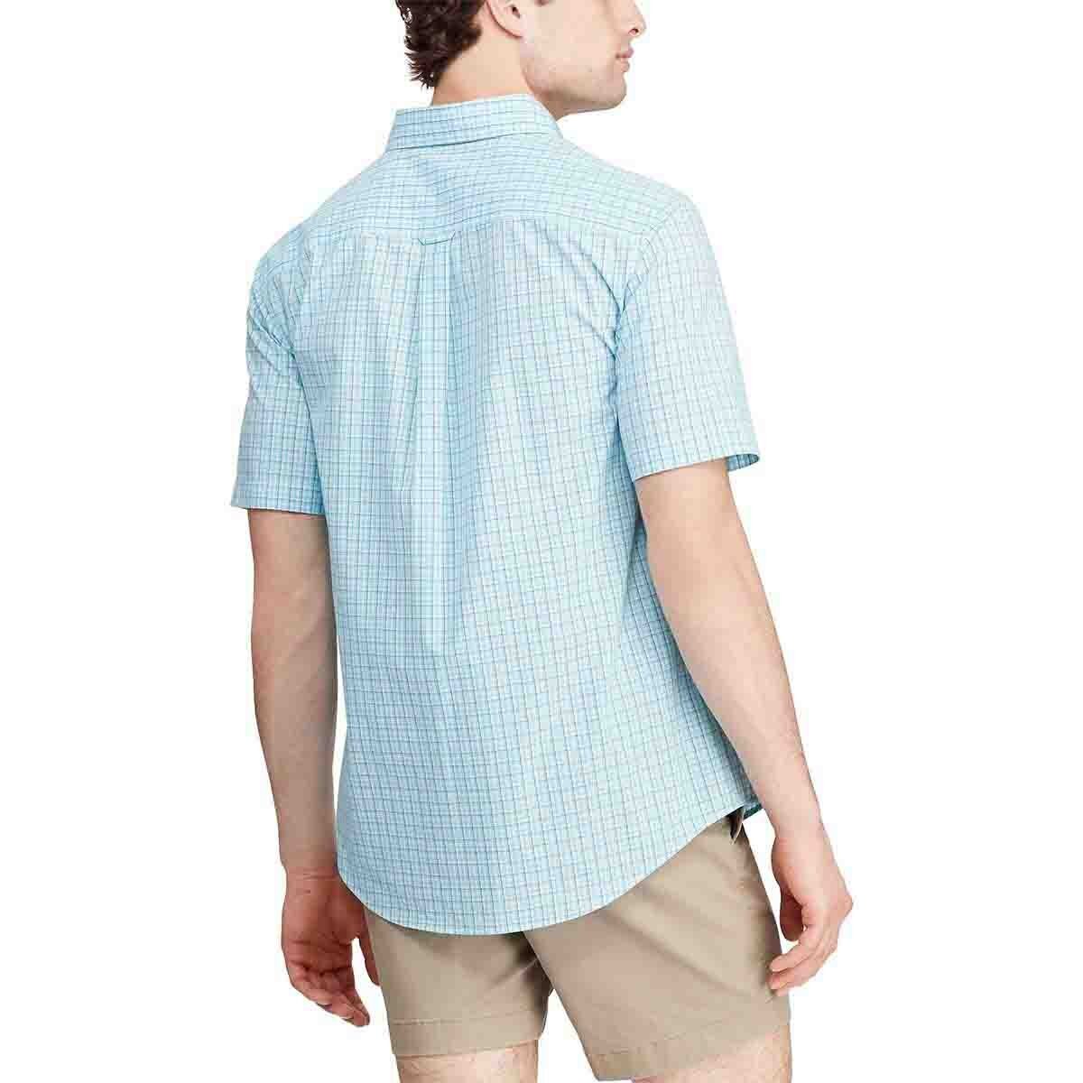 Camisa Slim Manga Corta a Cuadros Chaps para Caballero