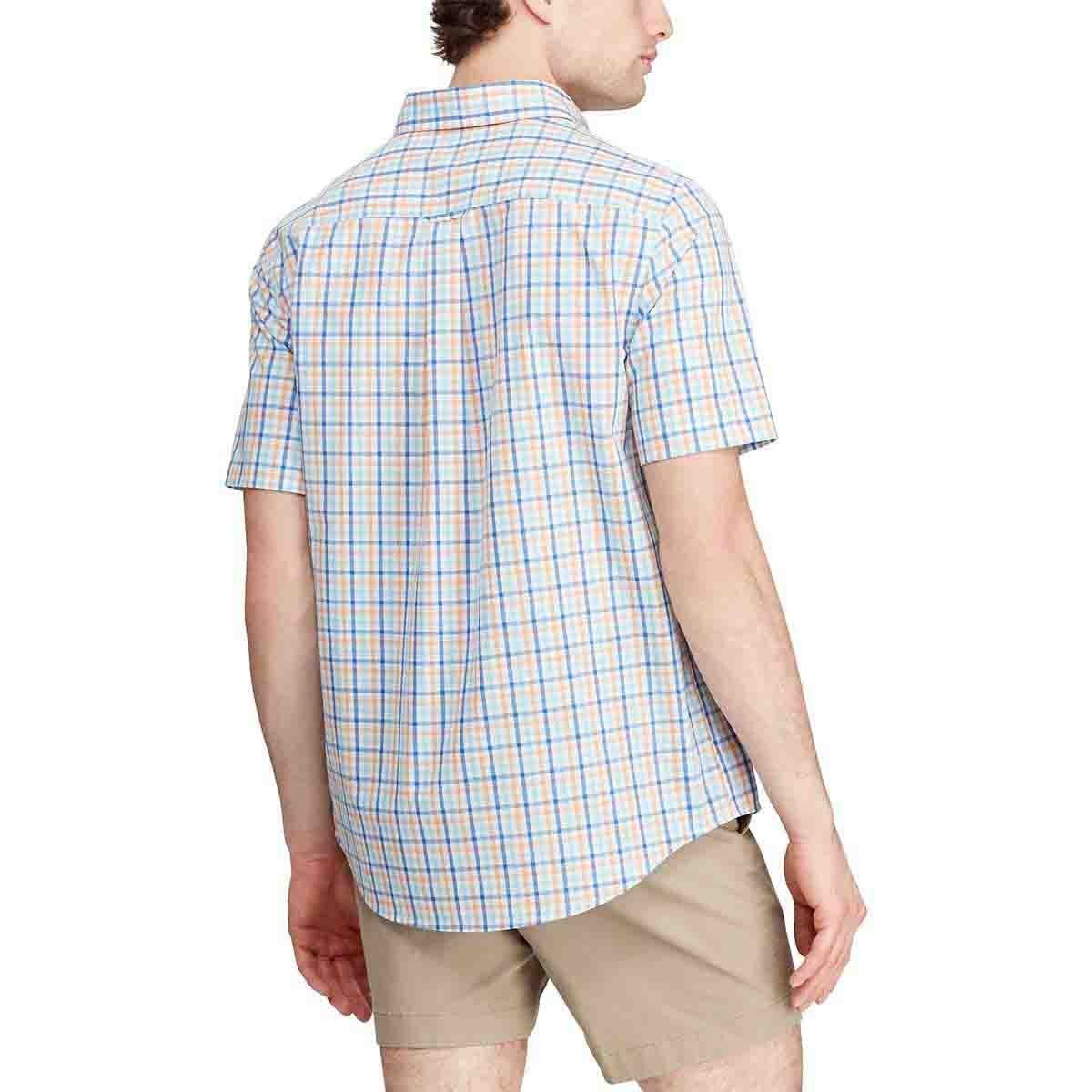 Camisa Slim Manga Corta a Cuadros Chaps para Caballero