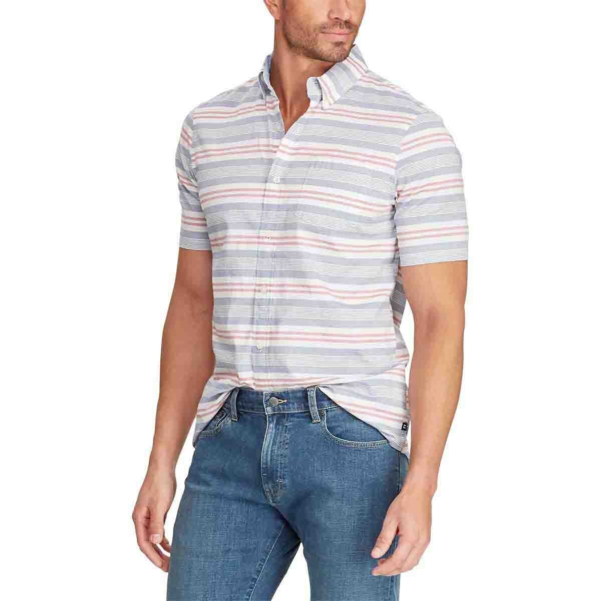 Camisa Slim Manga Corta con Diseño Chaps para Caballero