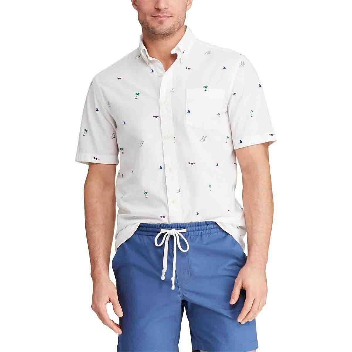Camisa Slim Manga Corta Chaps
