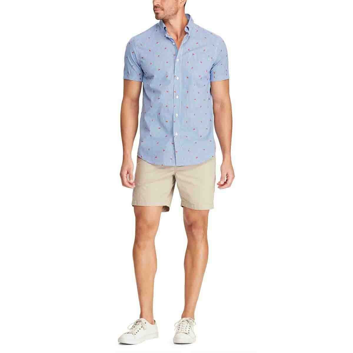 Camisa Slim Manga Corta Chaps