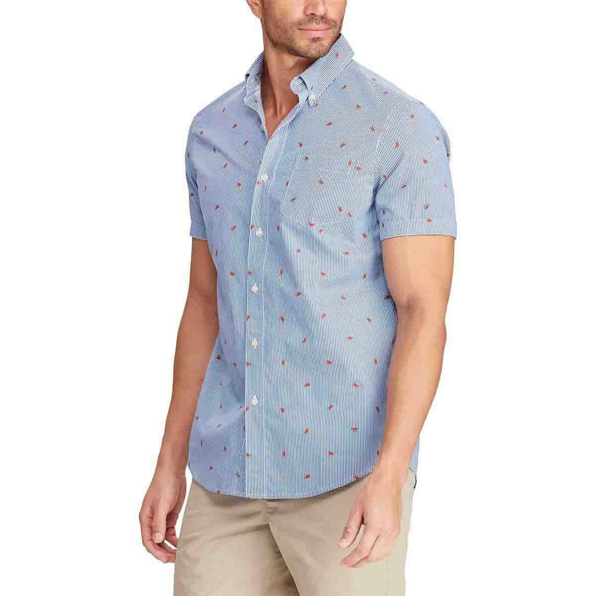 Camisa Slim Manga Corta Chaps