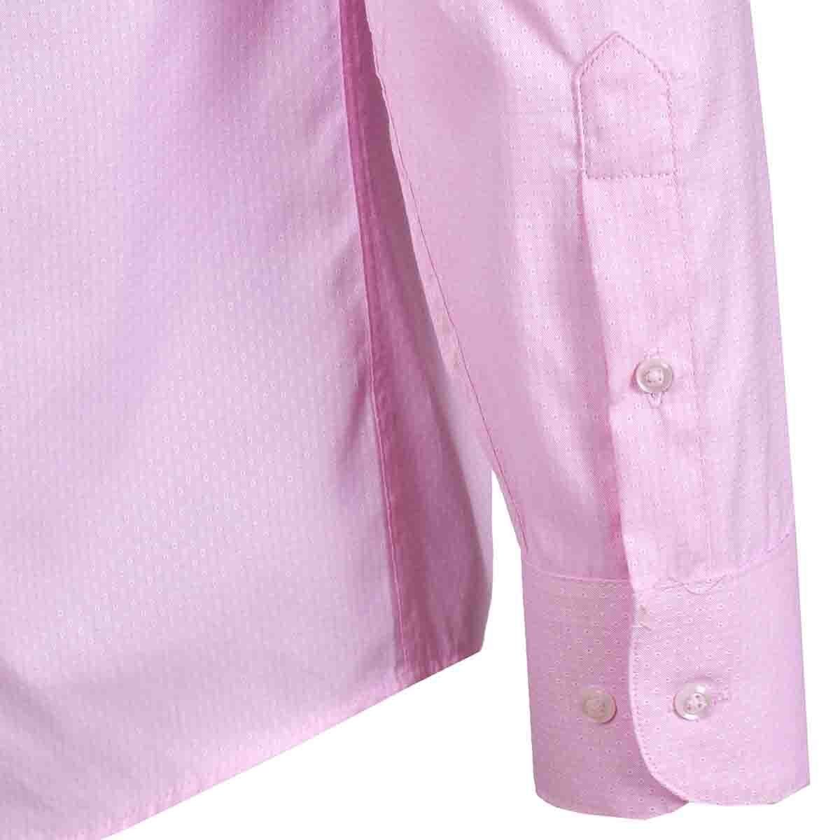 Camisa de Vestir Slim Fit Color Azul Combinado Nina Ricci