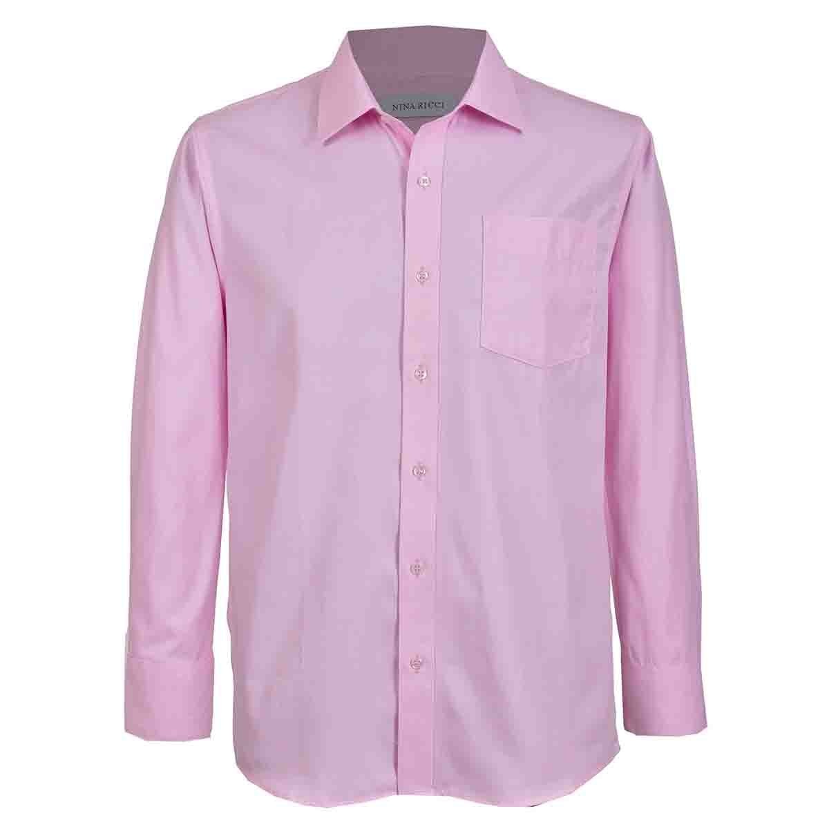 Camisa de Vestir Regular Color Rosa Nina Ricci