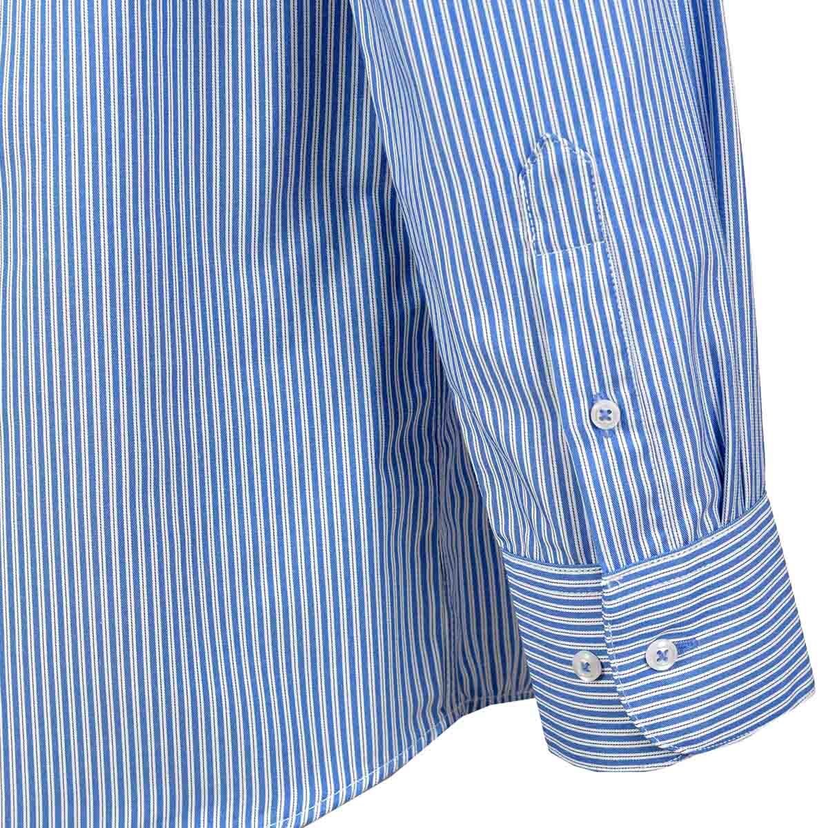 Camisa de Vestir Regular Color Azul Combinado Nina Ricci para Caballero