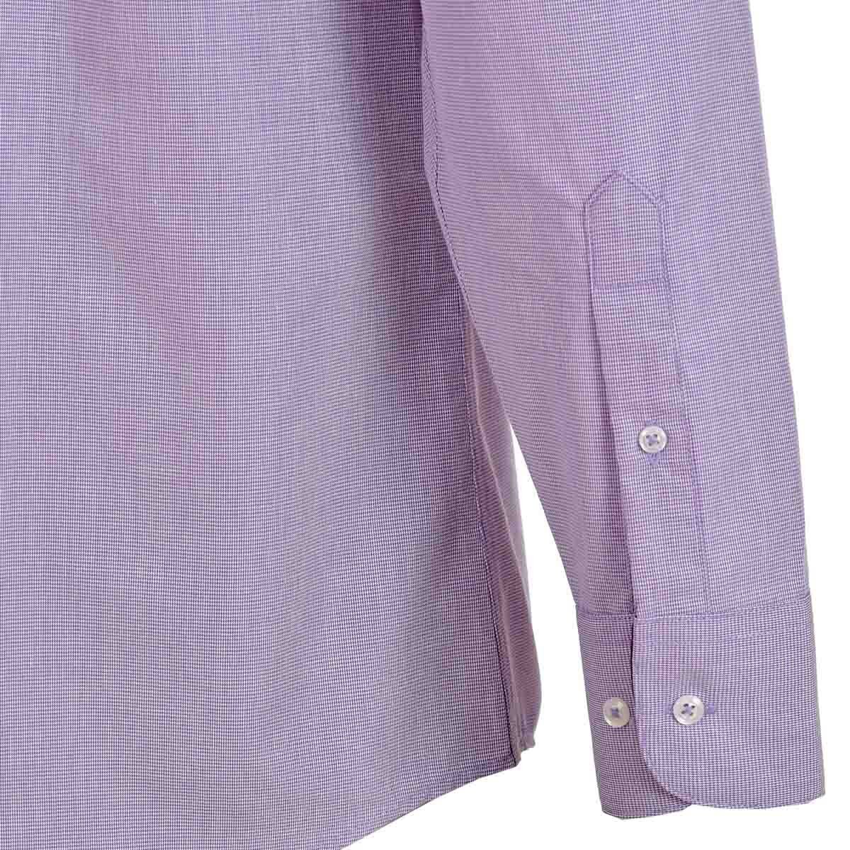 Camisa de Vestir Slim Fit Color Morado Combinado Nina Ricci