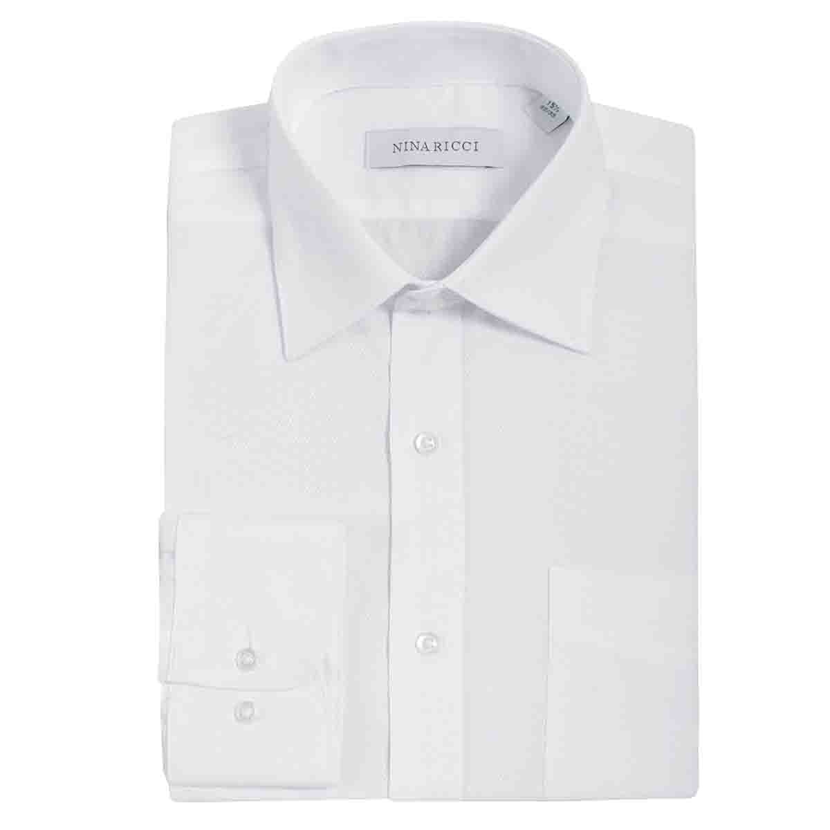 Camisa de Vestir Regular Color Blanco Nina Ricci