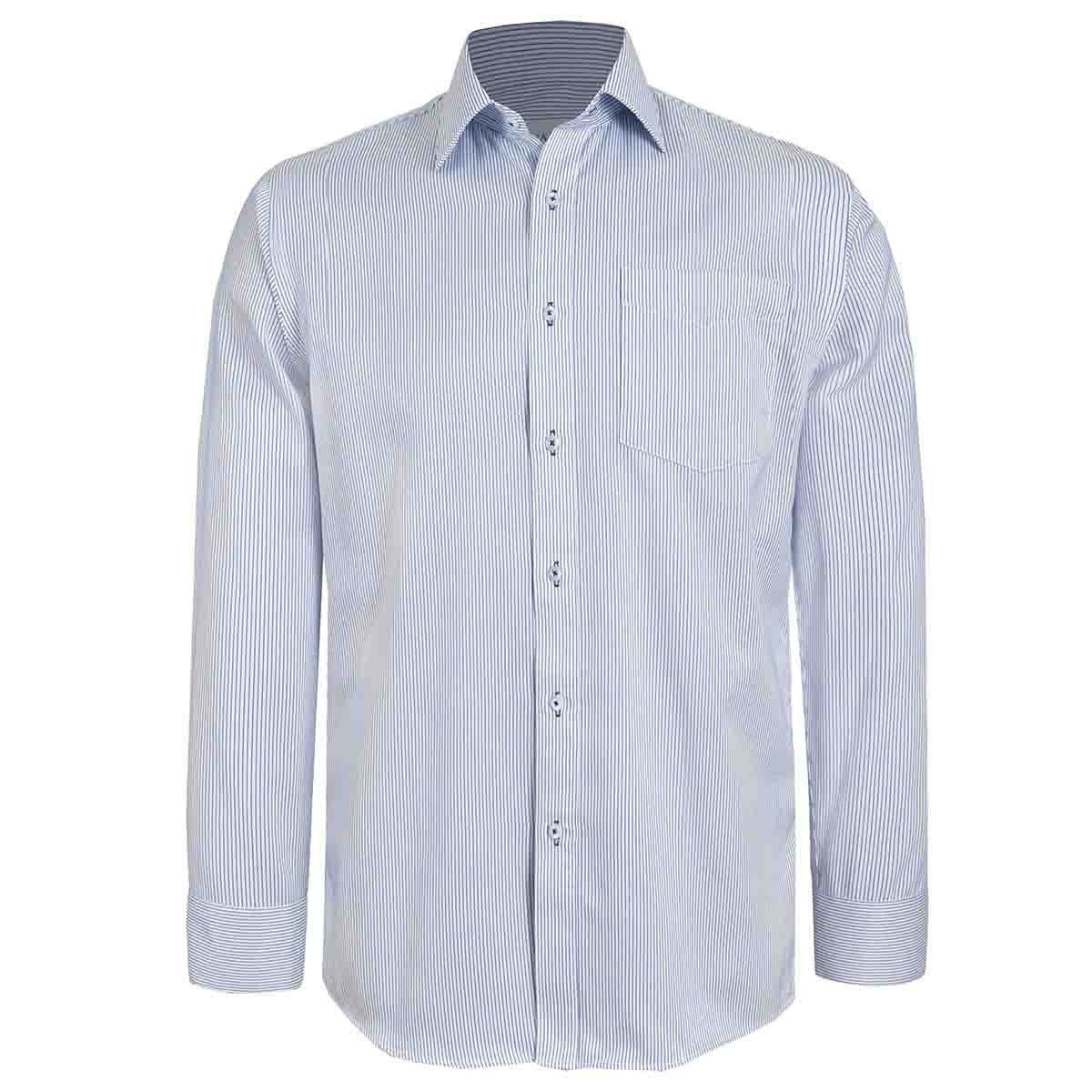 Camisa de Vestir Regular Color Azul Combinado Nina Ricci para Caballero