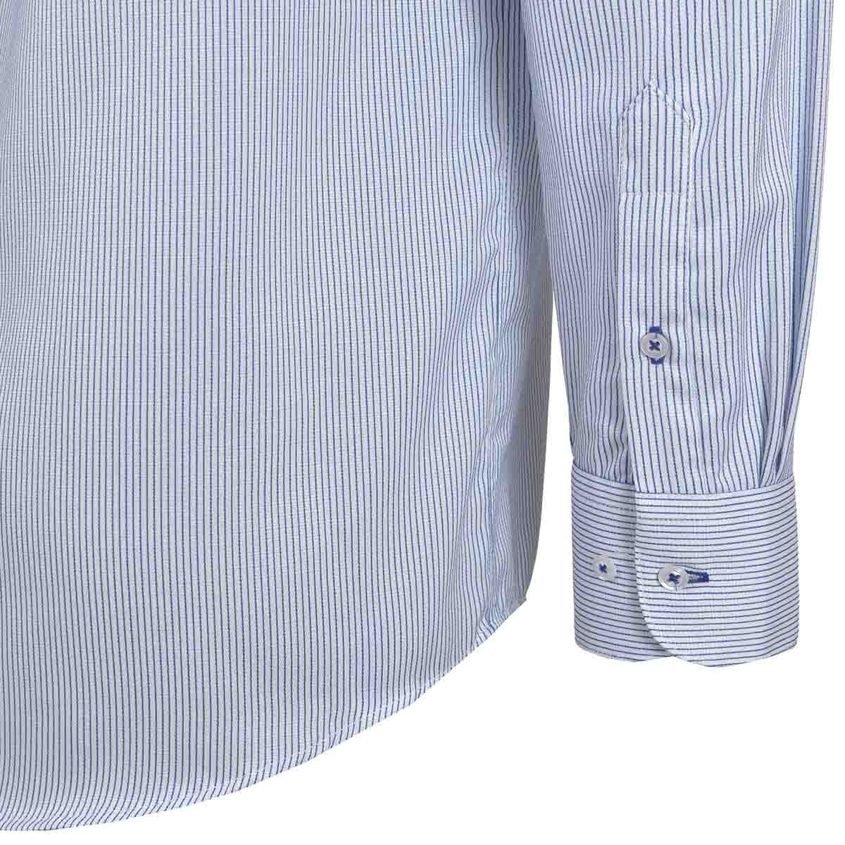 Camisa de Vestir Regular Color Azul Combinado Nina Ricci para Caballero