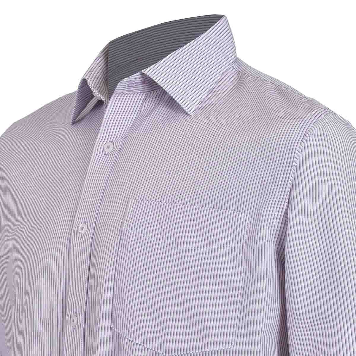 Camisa de Vestir Regular Color Morado Combinado Nina Ricci