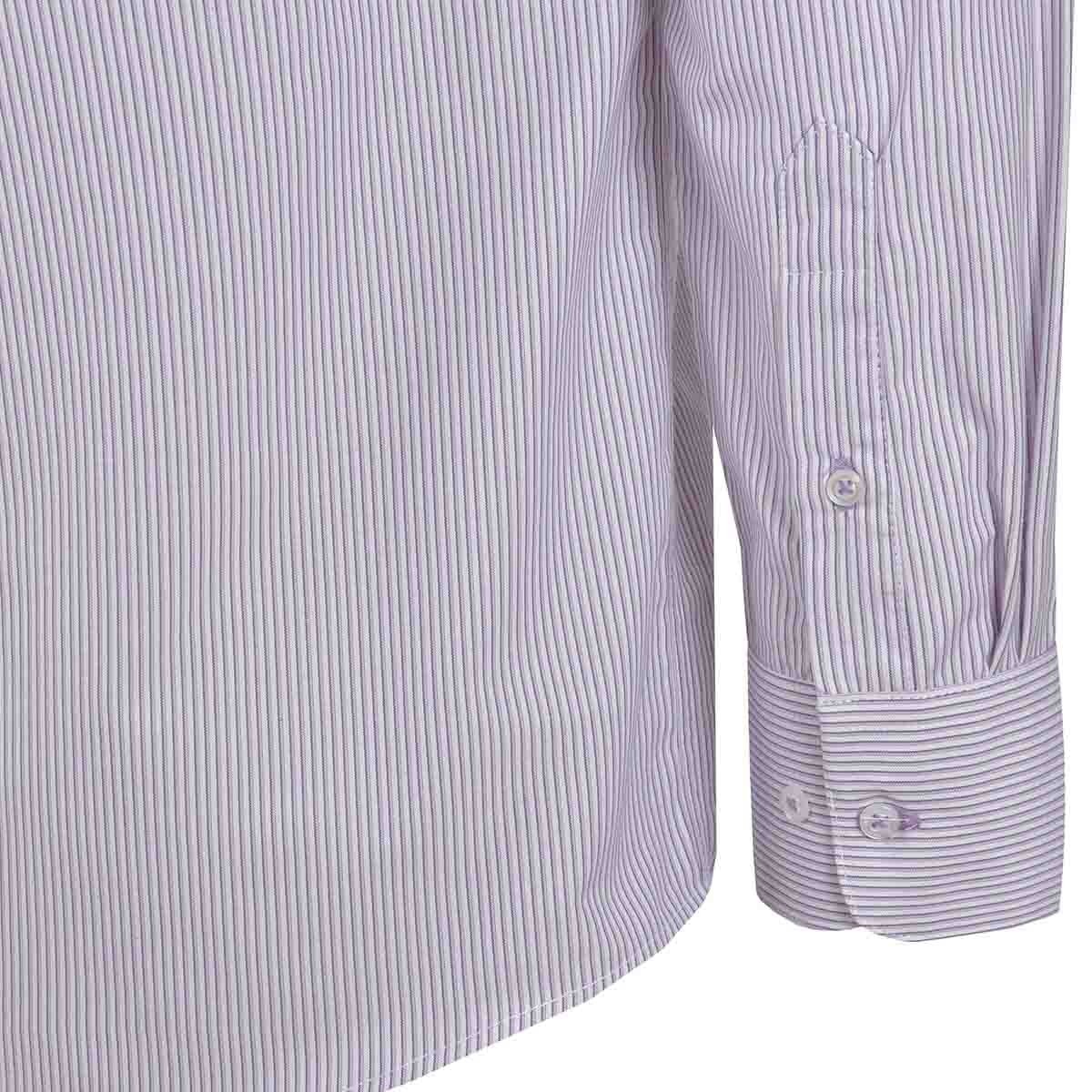 Camisa de Vestir Regular Color Morado Combinado Nina Ricci