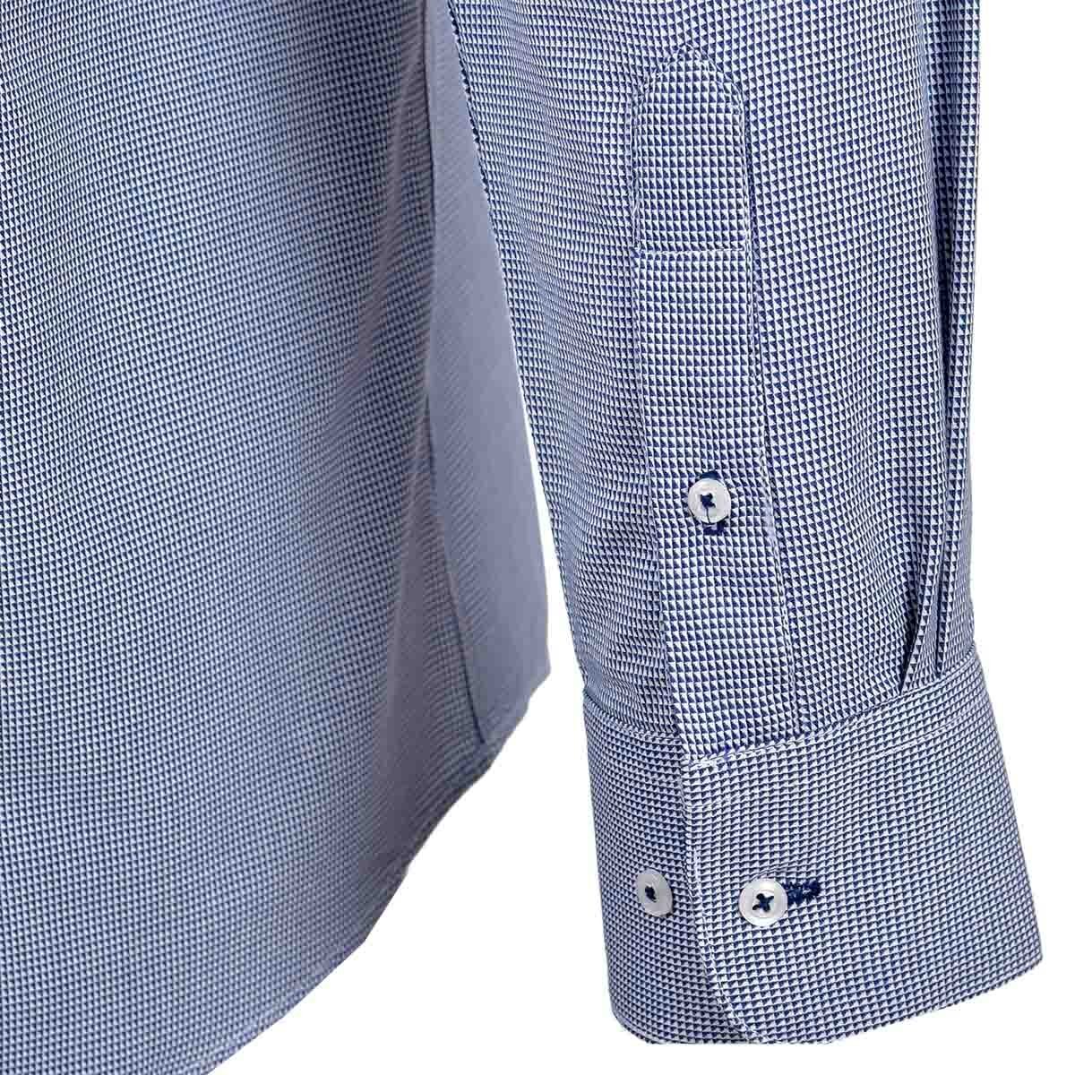 Camisa de Vestir Regular Color Azul Combinado Nina Ricci