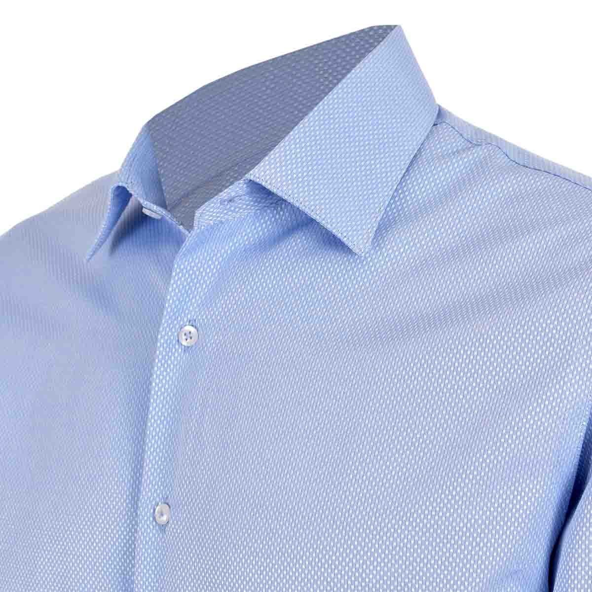 Camisa de Vestir Slim Fit Color Azul Nina Ricci para Caballero